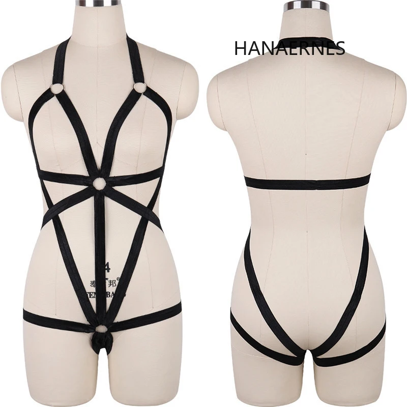 

Женский пояс-подвязка HANAERNES, черный, в форме сердца, в готическом стиле, бюстгалтер на лямках, карнавальный, Дамская подвязка