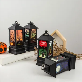 

Halloween Pumpkin Light Creative Lamp Spider Home Decor Bat Pumpkin Lamp Door Room Decoration LED Lantern Party Home Props
