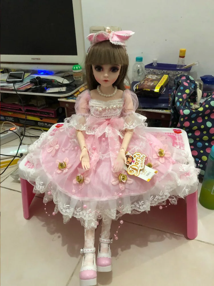 BJD, 1/3, 60 см, детские куклы с BJD, одежда, парики, обувь, макияж, кукла реборн для девочек со сменными глазами, бутик, игрушки на день рождения, Emily