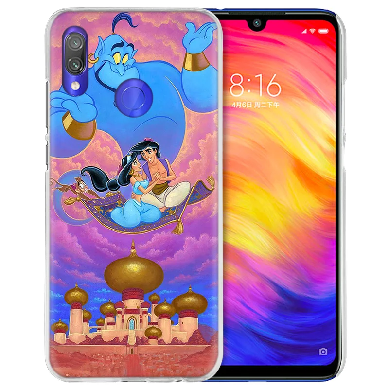 Чехол для Xiaomi Redmi Note 7 7A фотоаппаратов моментальной печати 7S 6 6A 5 Y3 K20 mi 8 до 9 лет CC9 CC9E A1 A2 A3 играть F1 Lite Pro Plus с персонажами из мультфильмов, с рисунком "Аладдин"