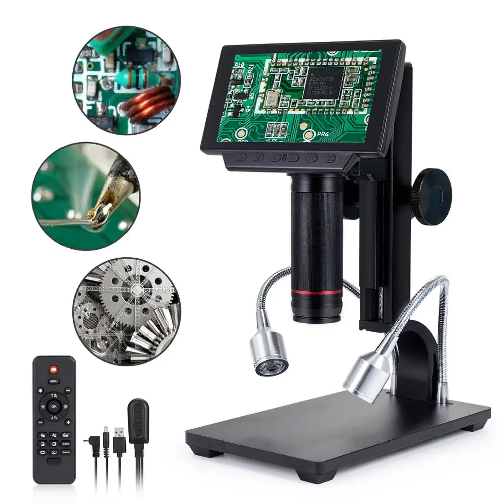 US $227.20 Andonstar HDMI USB Digital Microscope 560X ADSM302 5 LCD Display With Measure Software PCB SMT BGA Soldering Phone Repair Tool