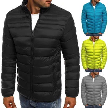 

ZOGAA 2019 Men High Quality Autumn Winter Warm Outwear Brand Slim Mens Coats Casual Windbreak Jackets 7 Pure Color Hot Sale