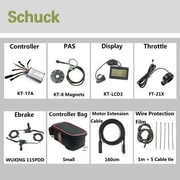 

Schuck Electric Ebike Accessories with WUXING Thumb Throttle/E-brake/KT LCD LED Display/KT Controller/PAS Electric Bicycle