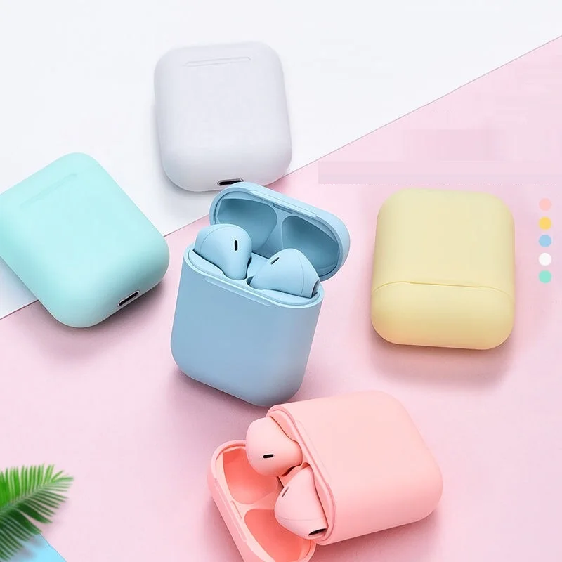 

Wireless Earphone Bluetooth Connection Earbuds In Ear Headset matte color Charging Box fit For Android ios All Smartphone