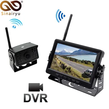 

2020 New AHD Digital 4CH Wireless Rear View Backup Camera and DVR Recorder Monitor Kit For Truck/Trailer/Bus/RV/Pickups/Trailer