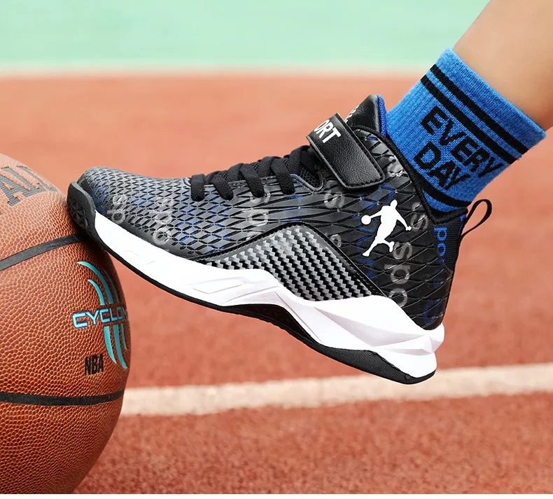 PINSEN Autumn Winter Kids Basketball Shoes boys Sneakers Non-slip Casual Children Shoes Boy Sneakers Breathable Sport Shoes