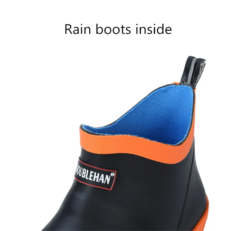 Rainboots For Male Short tube Water shoes Men's and women's Snow boots Waterproof non-slip Spring Winter rubber Rain Boots F68 Rainboots For Male Short tube Water shoes Men's and women's Snow boots Waterproof non-slip Spring Winter rubber Rain Boots F68