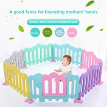 Детские игры забор Крытый парк развлечений Детская безопасность дома малыш ограждение игрушка монолитный playen