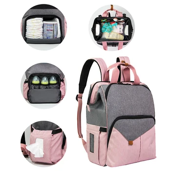 

2020 Brand Waterproof Outdoor Travel Nappy Backpack Bag Mummy Large Capacity Nursing Diaper Bags Stroller Designer Mom Baby Bag