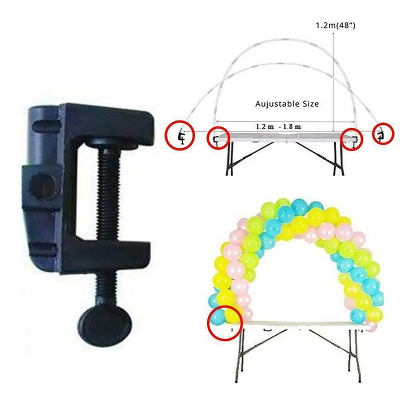 DIY Арка с воздушными шарами наборы колонна подставка рамкой база полюс зажимы