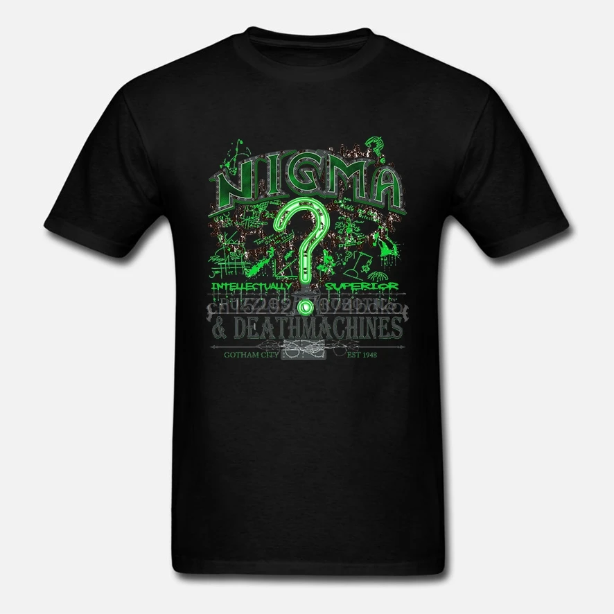 Мужская футболка Nigma Deathtraps Riddler с принтом футболки топы |