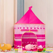 Принцесса замок Игровая палатка портативный складной принц Pop Up Игровая палатка домик игрушка для улицы детская палатка для детей