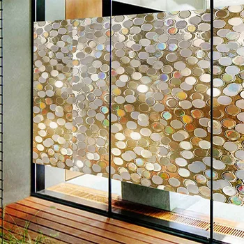 

Window Film Glass Stickers Privacy Removable Rainbow Window Flims Decorative Office and Home living room Decor 17.7" x 39.3"