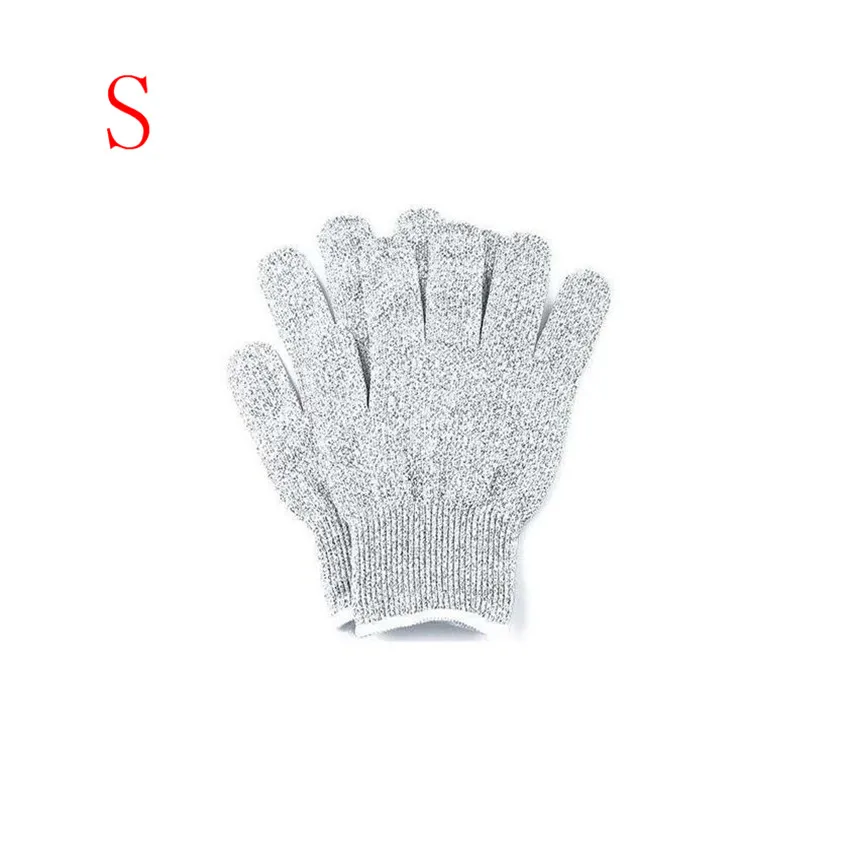 Новые перчатки с защитой от порезов, защитные перчатки из нержавеющей стали, Проволочная металлическая сетка, кухонные перчатки с защитой от порезов - Цвет: S