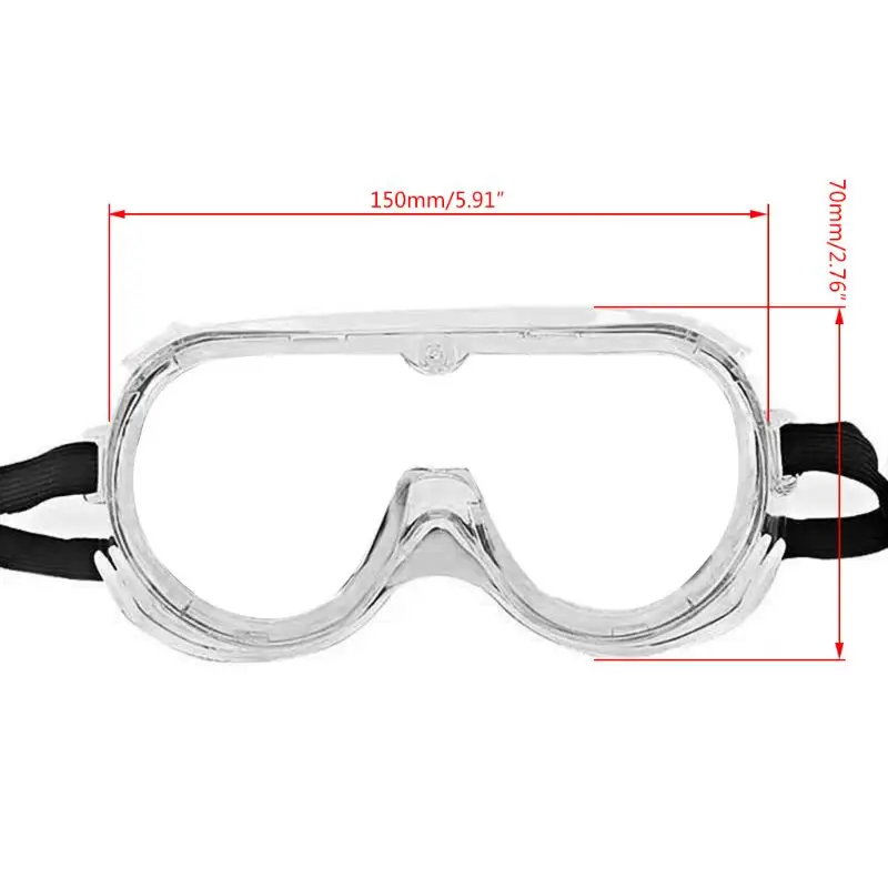 

Safety Goggles Clear Goggles Chemical Splash Impact Resistant Fully Enclosed PXPE
