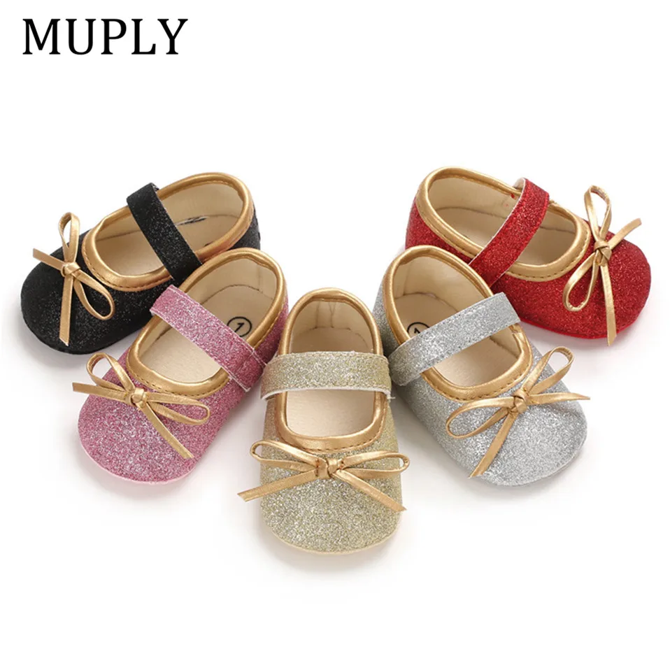 Baby Shoes Newborn Sneaker Crib Sole Toddler Infant Princess for Sequins Soft Girl 0-18M
