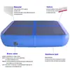 Gymnastics 0.6*1*0.2m High Quality Double Wall Fabrice Made Rainbow Inflatable Gym Air Track Air Block /Airblock For Gym 4