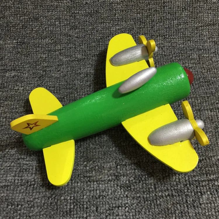 

Warrior Model Plane Entirely Handmade Polishing Aviation Model Toy Wooden Craftwork Airplane Decoration
