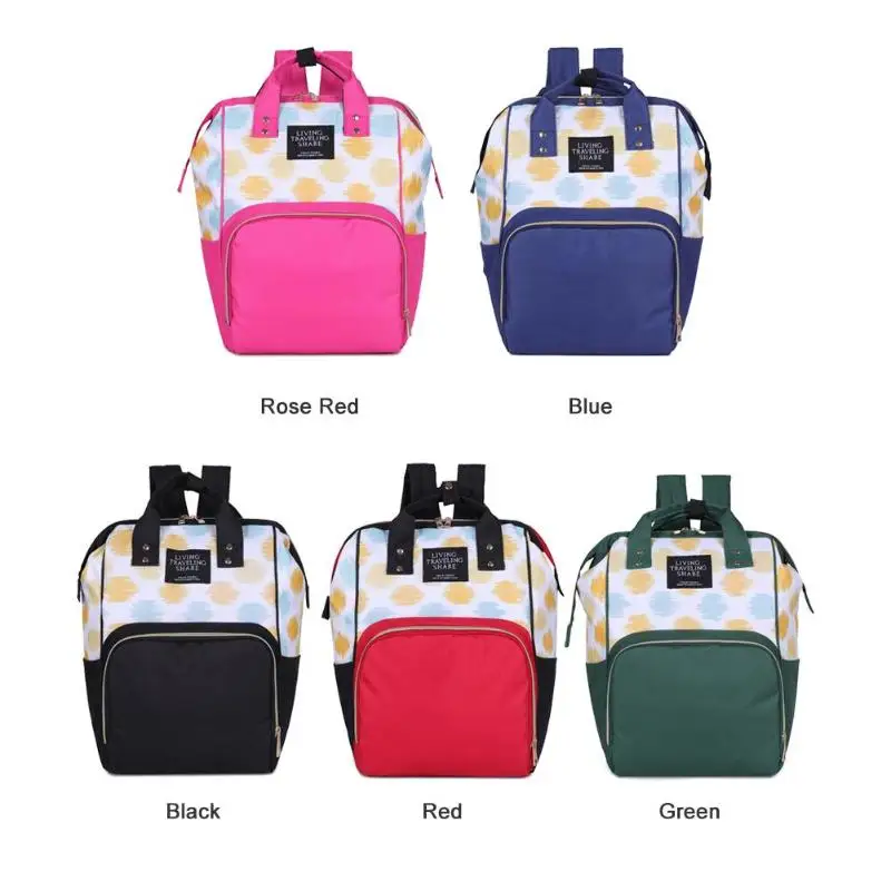 Модная, для детских подгузников Сумка с несколькими карманами туристический рюкзак для женщин Оксфорд сумки Для женщин большой Ёмкость подгузник кормящих сумка через плечо