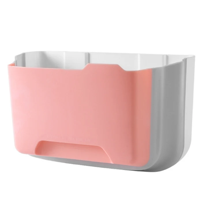 Folding Hanging Trash Can Garbage Waste Bin Wall Mounted Kitchen Cabinet Holder FAS6