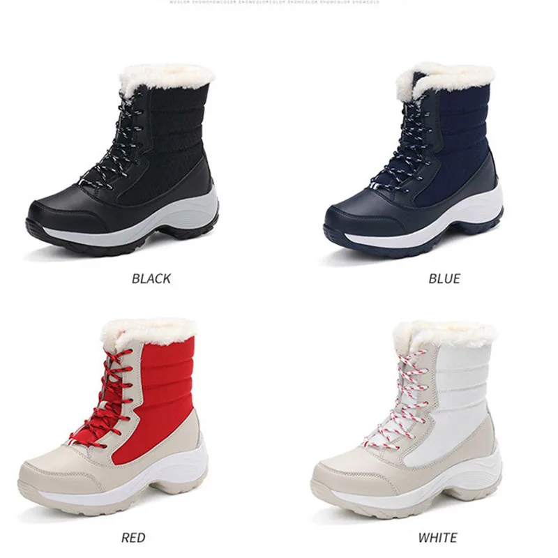 Зимние кроссовки, женские плюшевые зимние ботинки, Мужская водонепроницаемая Спортивная обувь для мужчин, новинка, ботинки для пешего туризма, ShoesEU35-42 для альпинизма