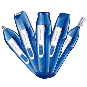 

1 Set Men Multi-function Electric Razor USB Charging 5-in-one Nose Hair Trimmer Haircut Eyebrows Trimming Shaping Device