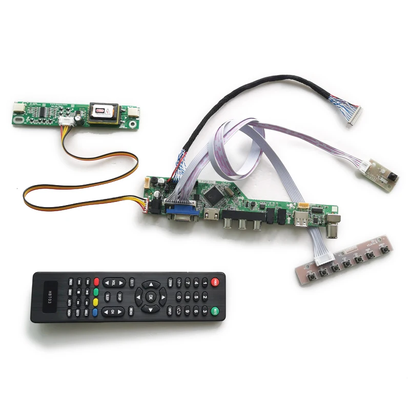 2-CCFL kit controller drive board Fit HSD150MX12/HSD150MX14/HSD150MX15/HSD150MX17 LVDS 20-Pin LCD panel 1024*768 VGA+AV+USB | Компьютеры и