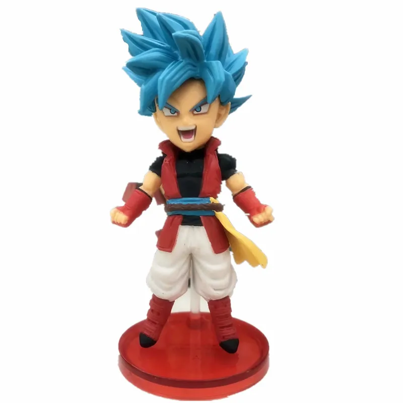 Семь Dragon Ball Z 5-Hero Dragon Ball trunks Du Lagos Ультра Синий Гоку капсула игрушка Гараж Комплект Модель