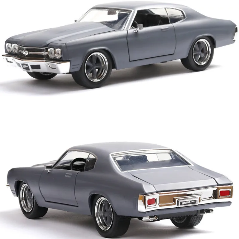 1:24 мышцы, брелок для автомобильных ключей, Модель Dodge классическая модель, модель Chevrolet Chevy коллекция ss изделий, роскошный подарок на день рождения - Цвет: Серый