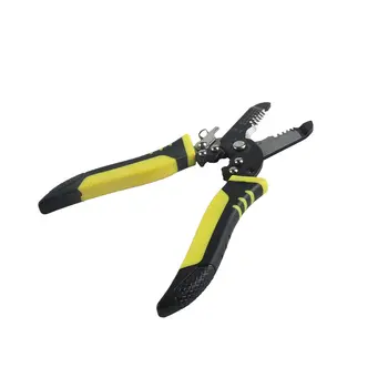 

Portable Wire Cutter Stripper With Metric Scale Multi-function Wire Stripper Heavy Duty Crimper Durable Hand Tool