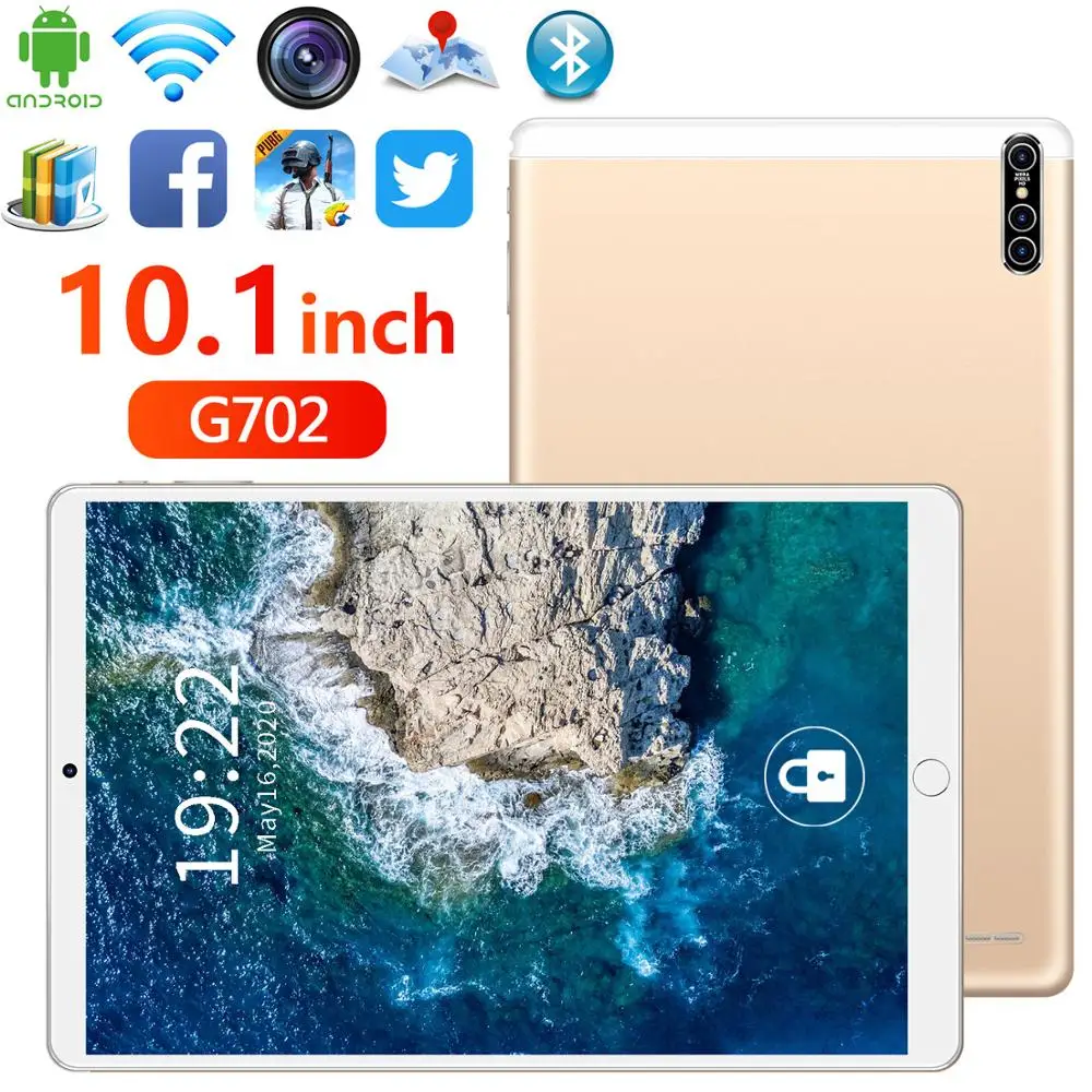 

Global version New 128G 10.1 inch G702 4G Phone Call tablet 8GB RAM 256GB ROM Android 9.1 8800mAh 1960*1080 tablet PC