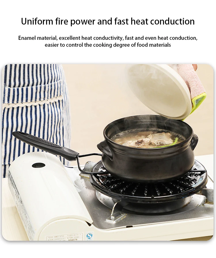 Anti-burning Protect Pan Pot Pad Enamel Milk Pan Pad Non-slip Energy-saving Heat Conduction Furnace Mat Kitchen Supplies