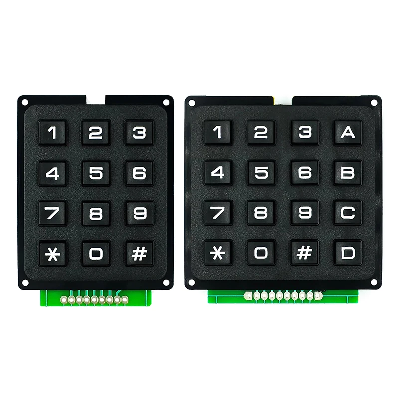 3*4 4*4 Matrix Switch Keyboard Keypad Array Module ABS Plastic Keys 4x4 3x4 12 16 Key Button Membrane Switch DIY Kit for Arduino