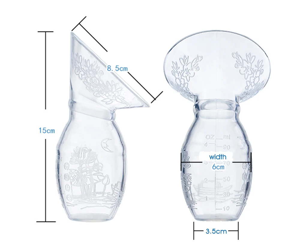 100 мл детская бутылка для грудного вскармливания Портативный кремнезема гелевые, на грудь насос ручной молокоотсос для беременных молоко аксессуары для малышей