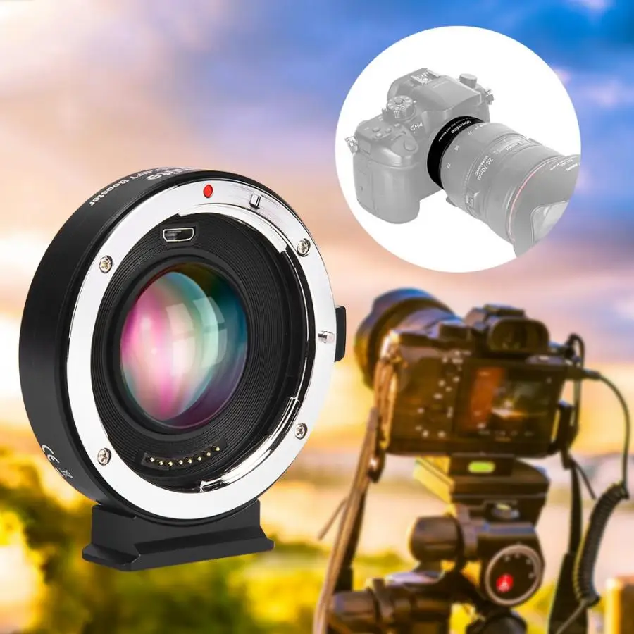 Commlite EF/EF-S-M4/3 переходное кольцо объектива AF 0.71X светильник для уменьшения фокуса для объектива Canon EF подходит для камер M4/3