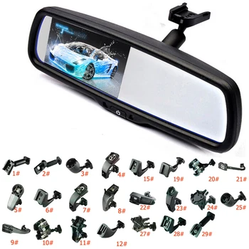 

4.3" TFT LCD rear view mirror car monitor video input 2Ch with a special mounting bracket