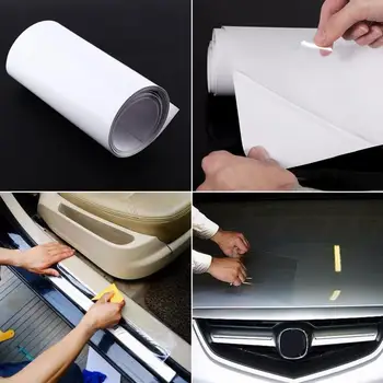 

Vinyl sticker door edge car paint protection modeling practical transparent car bumper protective cover film