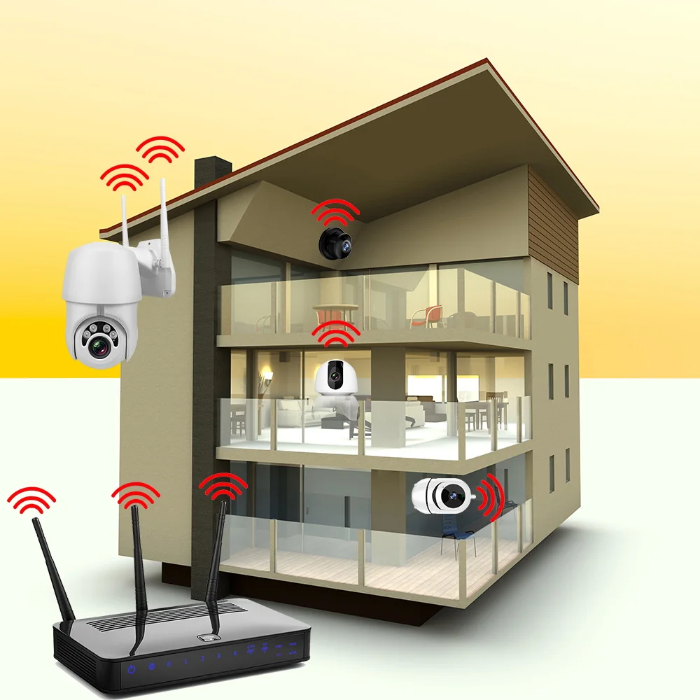 Комплект видеонаблюдения комплект ip-камер WiFi камера 1080P двухстороннее аудио ночное видение беспроводная CCTV камера система безопасности ко... Комплект видеонаблюдения комплект ip-камер WiFi камера 1080P двухстороннее аудио ночное видение беспроводная CCTV камера система безопасности ко...