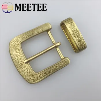 

1/2pcs Fashion 40mm Solid Brass Men Belt Buckles Metal Pin Buckles For Belt 37-38mm DIY Leather Craft Jeans Accessories