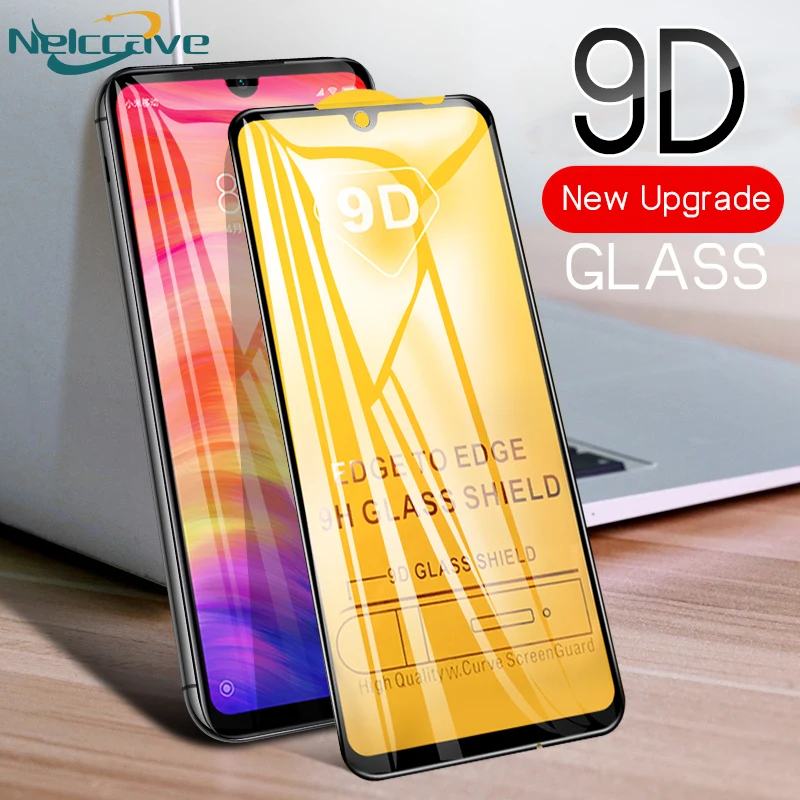 

50 Pieces 9D Curved Full Coverage 9H Tempered Glass For Xiaomi Redmi Note 8 7 Pro 6 5 5A 4 4X Screen Protector Protective Film