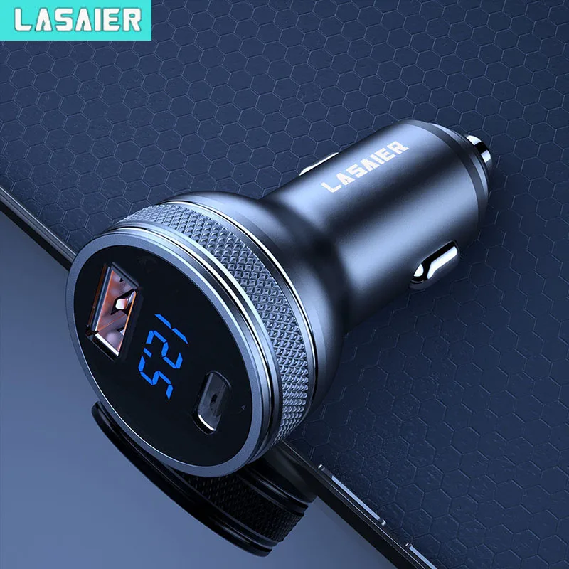 Автомобильное зарядное устройство Lasaier 36 Вт USB для Xiaomi Samsung S10 QC4.0 QC3.0 Type C PD Зарядка