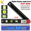230mm 4in1 digital protractor angle ruler spirit level universal level ruler woodworking angle 360 degree angle protractor 1