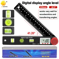 230mm 4in1 digital protractor angle ruler spirit level universal level ruler woodworking angle 360 degree angle protractor 1