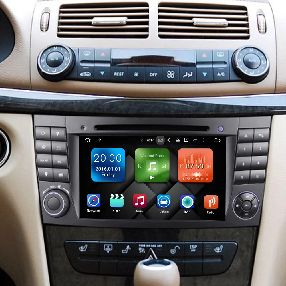 Eunavi 2 Din Android 9 автомобильный мультимедийный плеер для BENZ W211 CLS W219 CLK W209 g класс W463 7