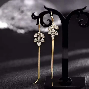 

2020 summer new metal simple round tassel temperament earrings new exquisite elegant Long Tassel Trend Fashion Stud Earrings