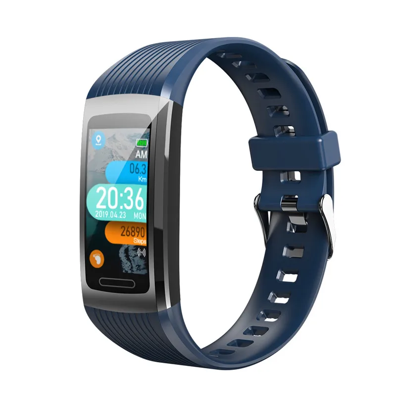 blue Умный Браслет R10, bluetooth, спортивный фитнес-трекер, измеритель артериального давления, пульсометр, водонепроницаемый смарт-браслет, умные часы - Цвет: blue