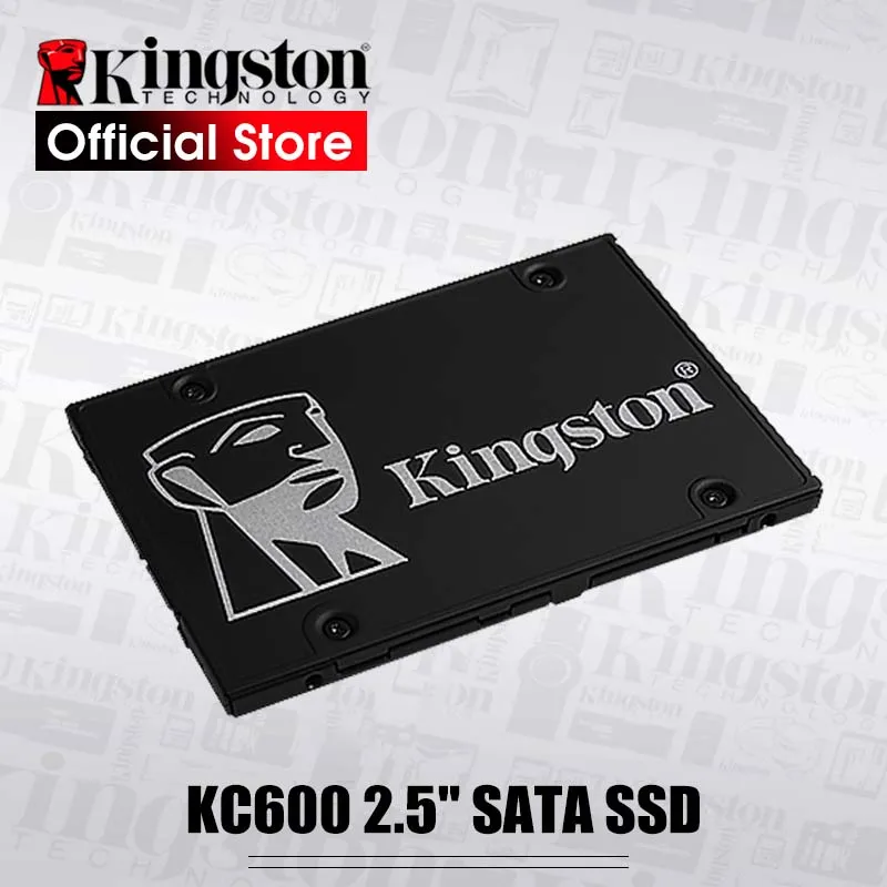 Kingston KC600 SSD 256 ГБ 512 ГБ 2,5 дюйма SATA III HDD жесткий диск HD SSD ноутбук ПК 1024 ГБ Внутренний твердотельный накопитель