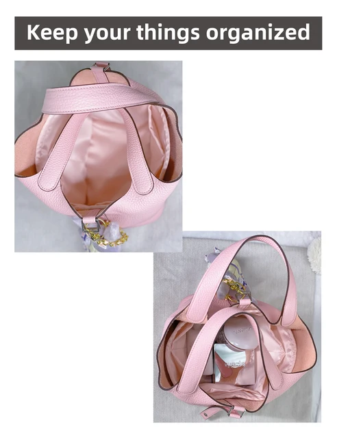 DGAZ Purse Organizer Satin Thick Fits H-BK（Bir Kins）25/30/35/40 Bags,Silk  ,Luxury Handbag Tote in Bag Shapers , Women