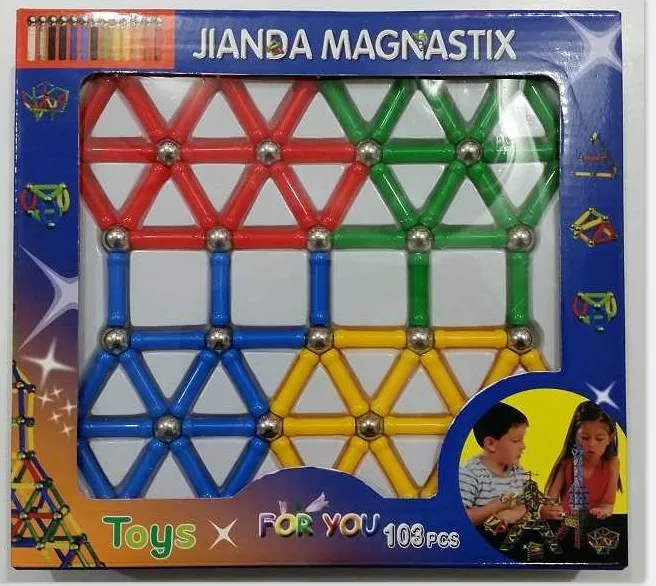 103 шт., сделай сам, конструктор, обучающий, забавный, Toysmagnet, металлические шары, Детские магнитные строительные блоки, игрушки, строительные игрушки, аксессуары, игрушка