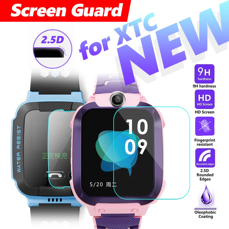 

Fully fit 2.5D Screen Protector Film for XTC Y03 Phone Watch Tempered 9H Glass Ultra-thin Clear Screen Guard for Y03 Child watch